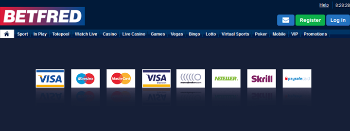 betfred payment methods