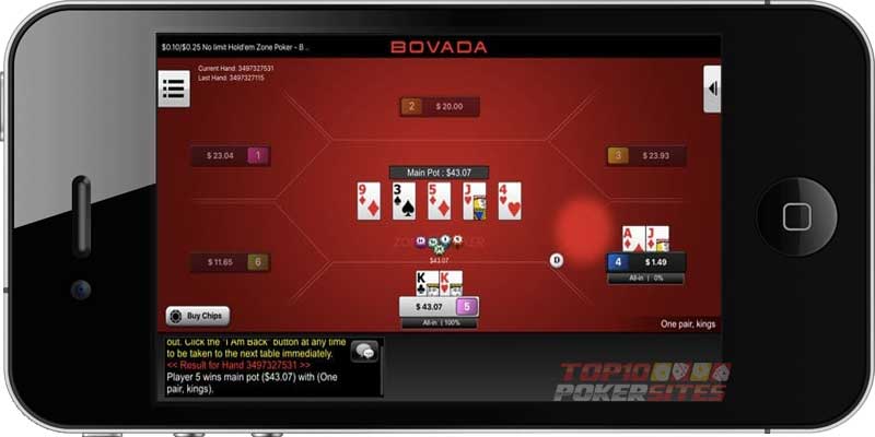 Bovada Poker Mobile