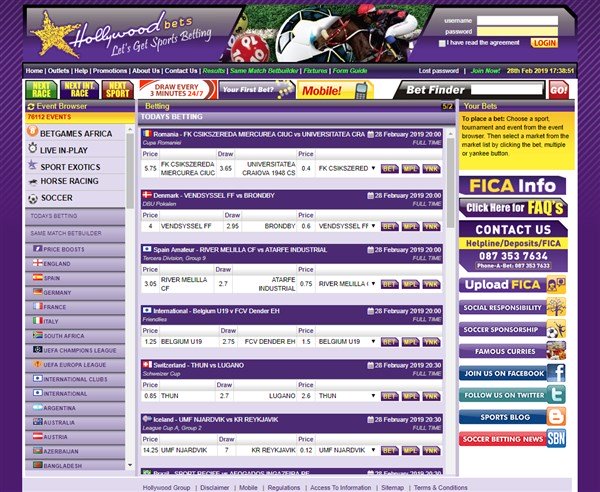 Hollywoodbets bookmaker review, betting guide & sign-up bonuses