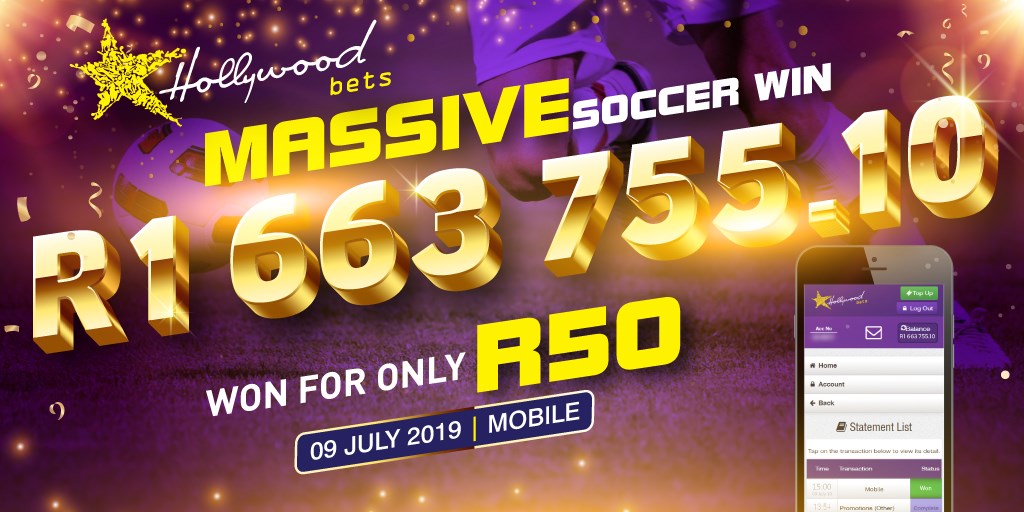 Hollywoodbets Sports Blog: Speechless After R1.6 Million Soccer Win