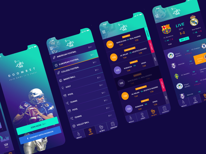 Sports Betting App by Milo Design Studio on Dribbble